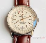 V7 Factory Swiss Replica Breitling Navitimer 1 Watch Stainless Steel Brown Leather Strap_th.jpg